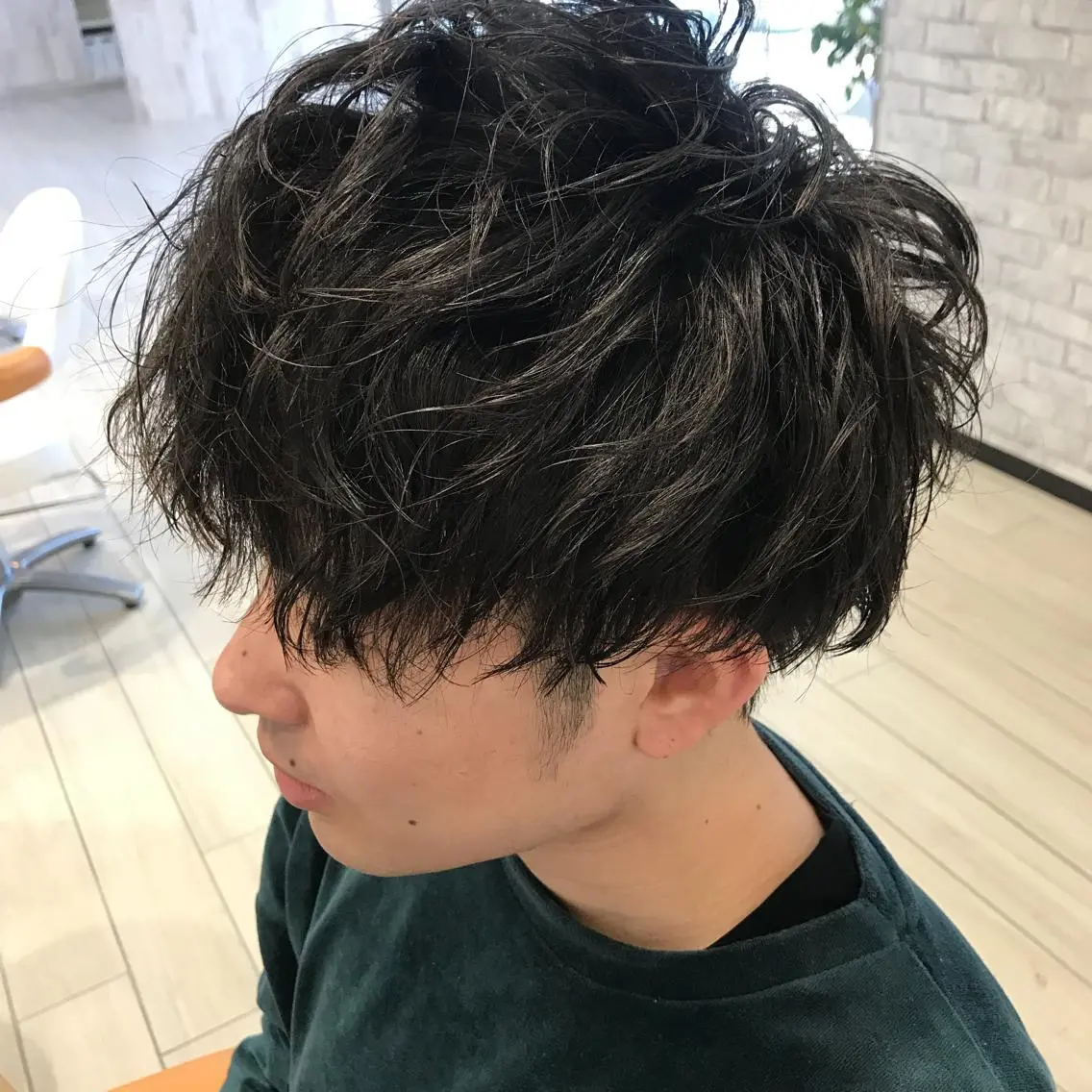ショート パーマ メンズ マッシュ メンズパーマ カット パーマ Oopsレイヤー 加藤澄都のヘアスタイル