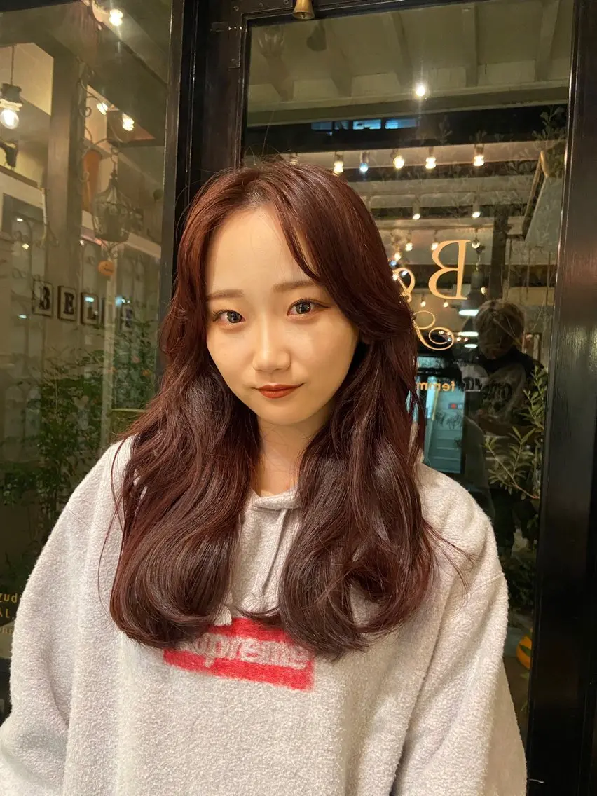 ロング カラー ブラウンカラー ダメージレス美容師 🌱水島侑理のヘアスタイル