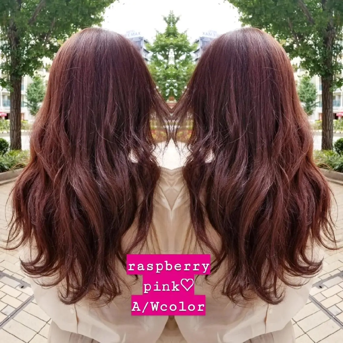 ロング カラー ヘアアレンジ ピンクカラー See by merの眉毛・アイブロウイメージ