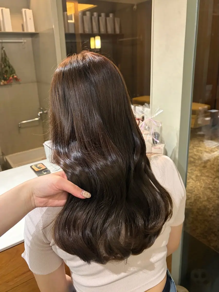 ロング カラー ヘアカラー トリートメント 透明感カラー/名古屋 /栄/木下奈々望のヘアスタイル