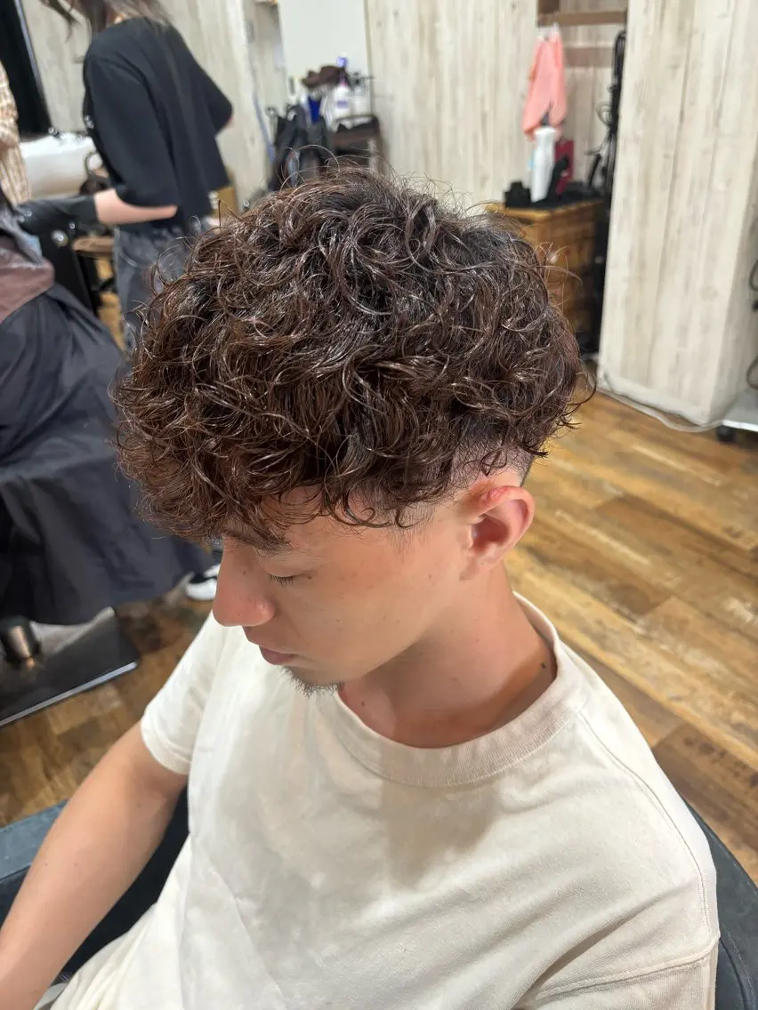 パーマ メンズ メンズパーマ カット パーマ . Sakurakoのヘアスタイル