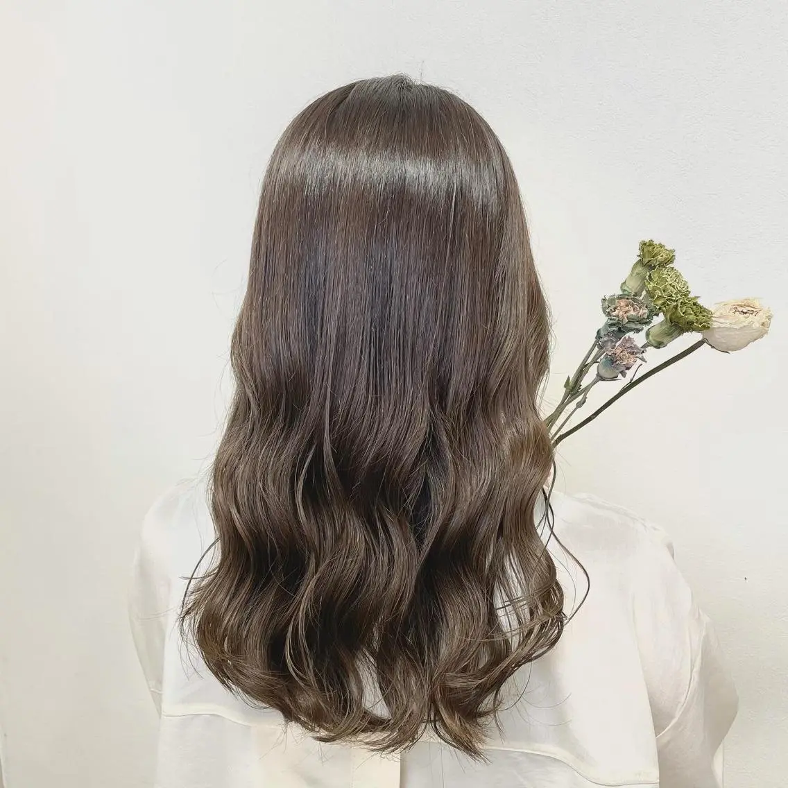セミロング カラー ブリーチなし透明感 🍀梅田・増田のヘアスタイル