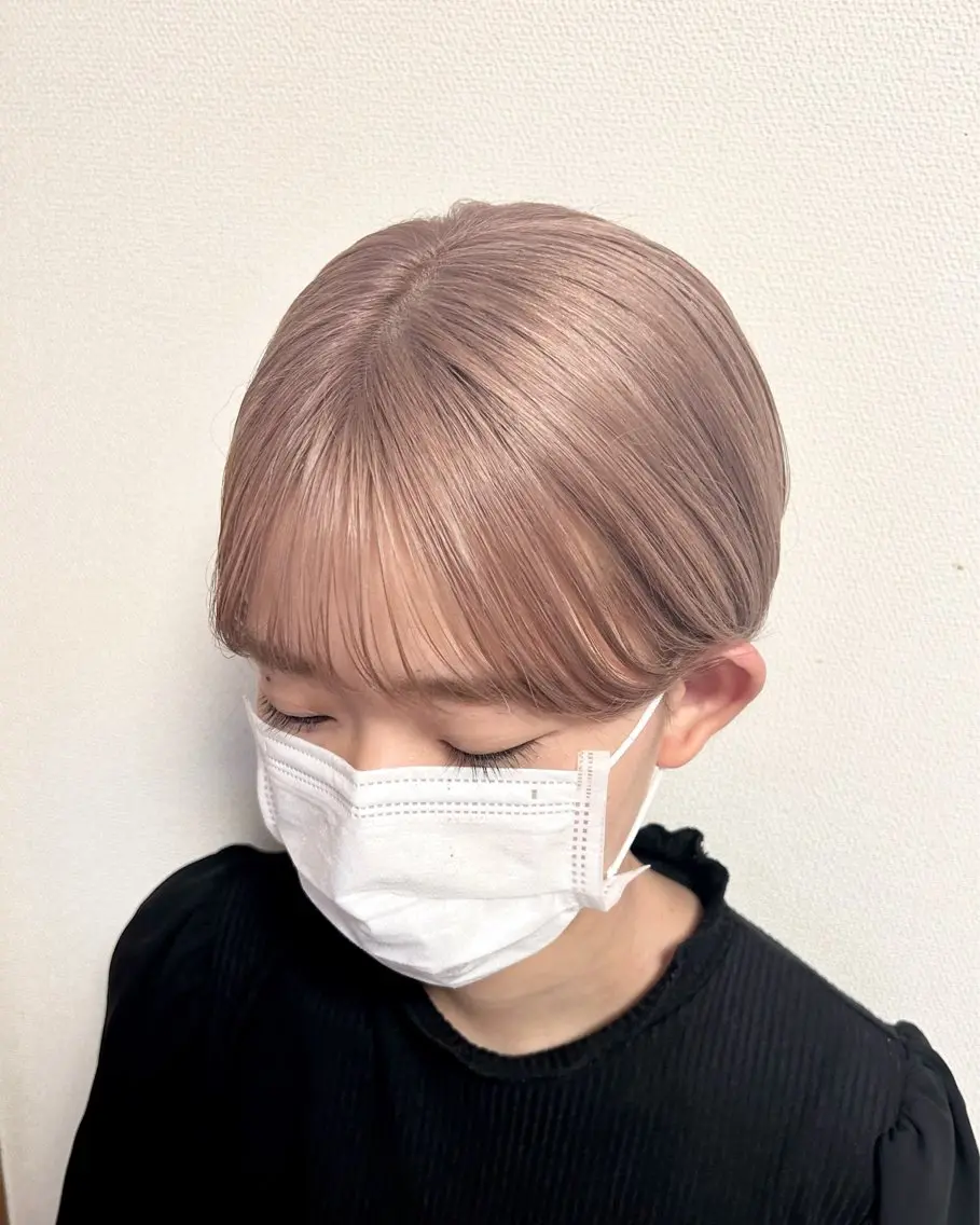 カラー 横山ダブルカラー ハイライト透明感カラのヘアスタイル
