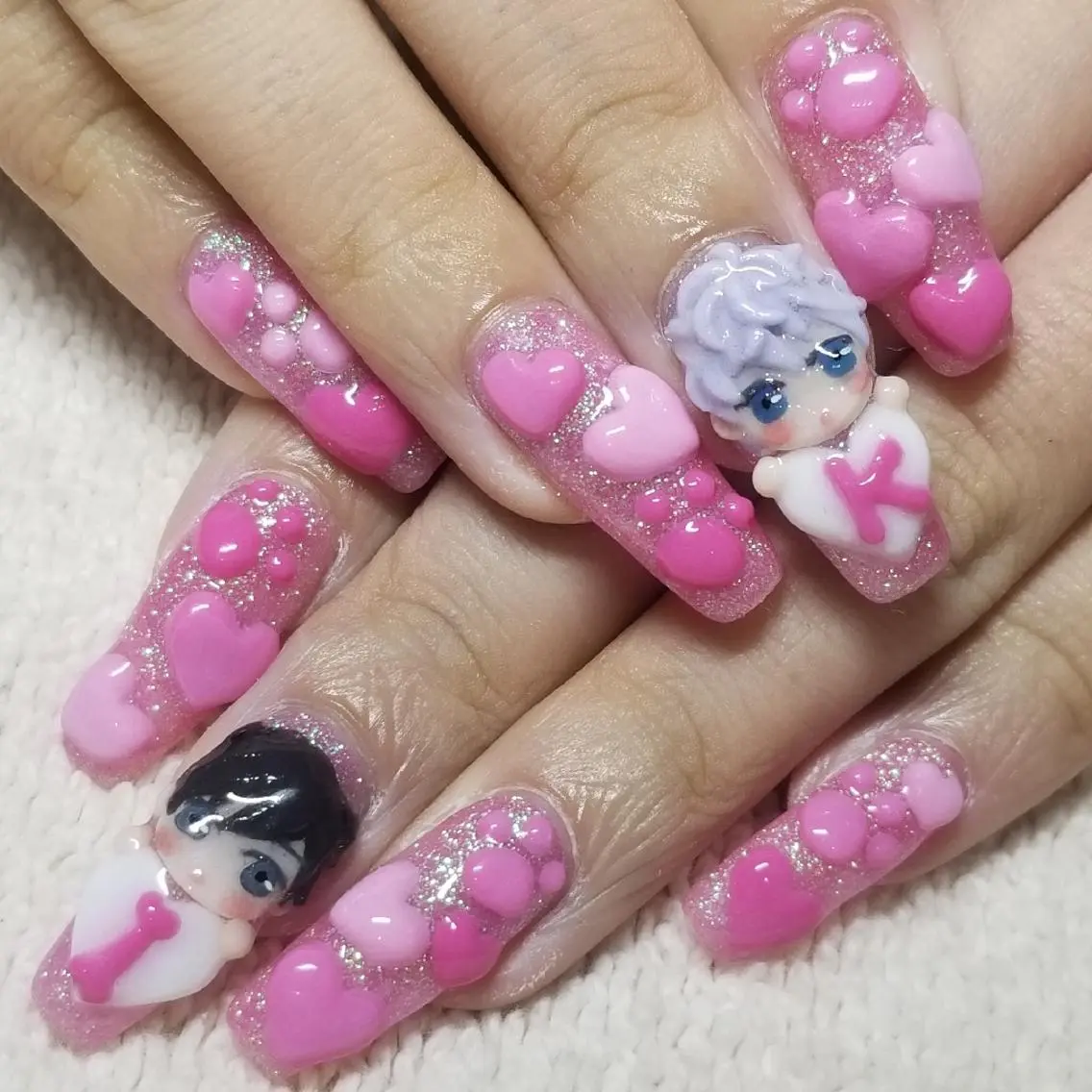 ネイル ハート ハンドネイル よしだ ひろきのネイルデザイン