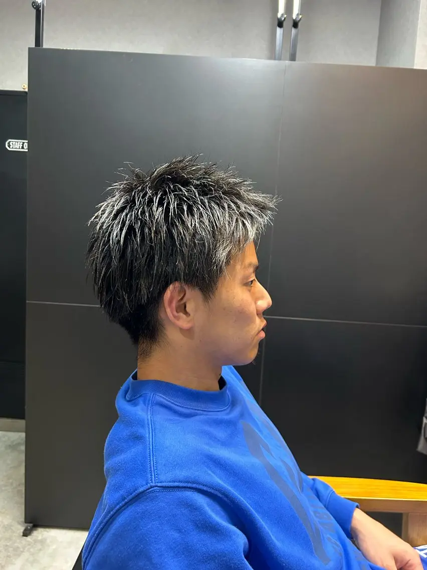 カラー ブリーチ メッシュ シルバー TAKEMURA MISAKIのヘアスタイル