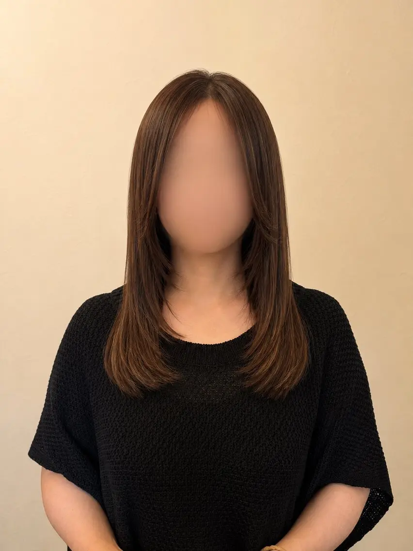 ロング カット 縮毛矯正 トリートメント 髪質改善🫧 Natsumiのヘアスタイル