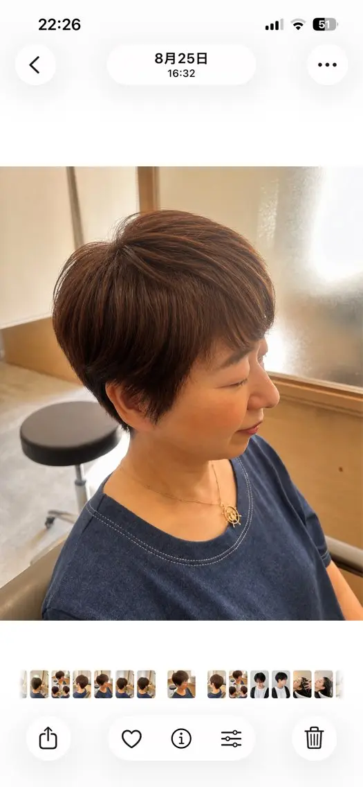 ショート カラー ハイライトカラー ハイライト ショートヘア カット トリートメント ヘッドスパ 久木原 ゆりのヘアスタイル