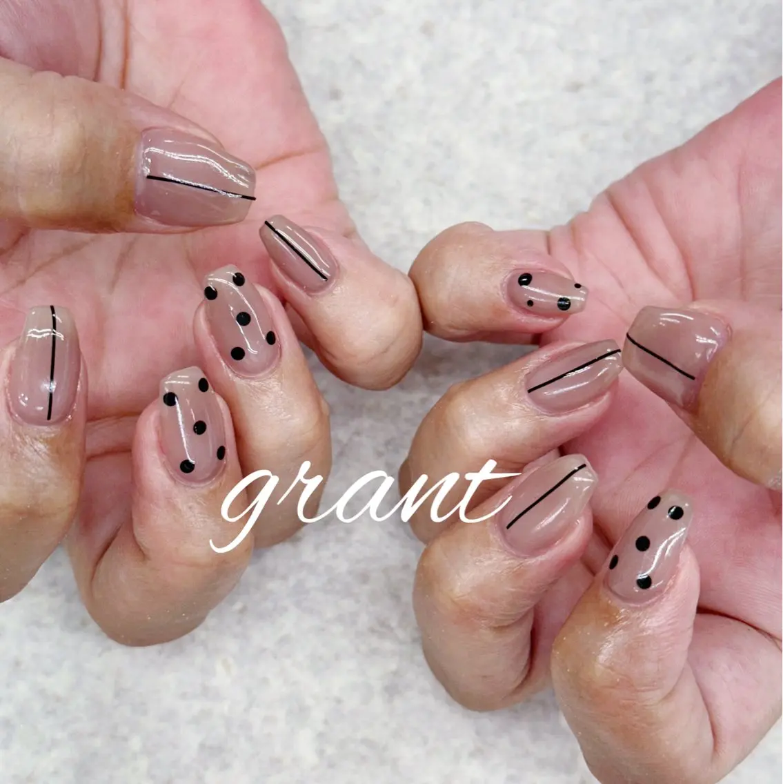 ネイル ドット ハンドネイル nailsalon grantのネイルデザイン