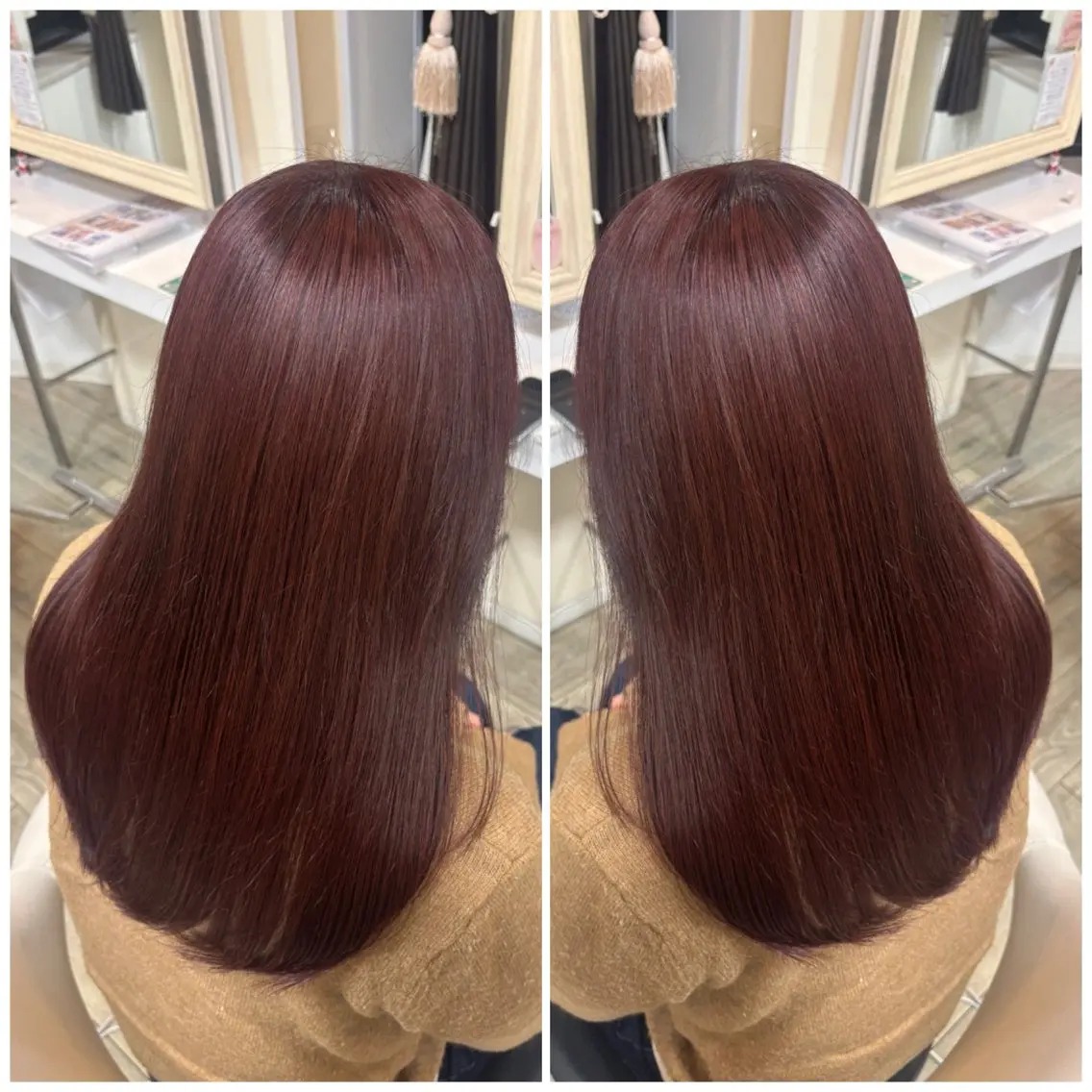 セミロング ヘアカラー トリートメント 宮島 梨央のヘアスタイル