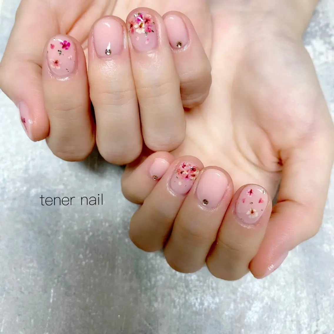 ネイル フラワーネイル ハンドネイル テネルネイル tener nailのネイルデザイン
