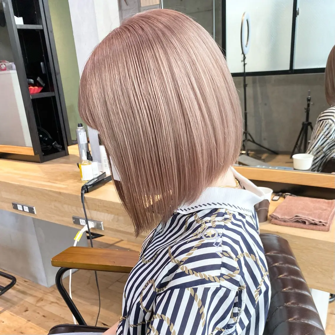ショート ヘアカラー トリートメント ⭐️横浜ブリーチ特化 美容師 堤涼⭐️のヘアスタイル