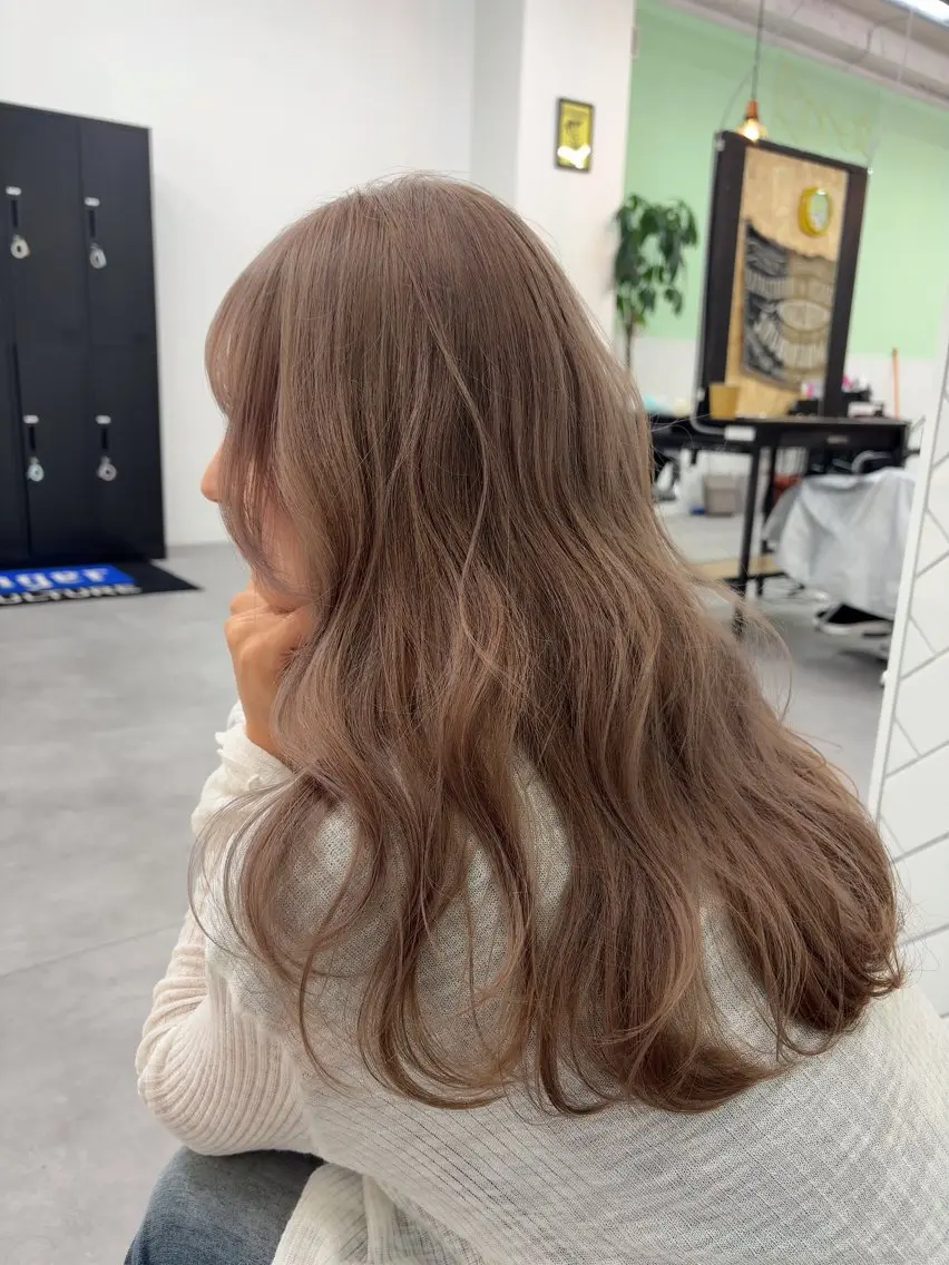 ロング カラー ブリーチ ケアブリーチ ハイトーンカラー ヘアカラー トリートメント ハイトーン/エクステ /"mua(ムウア)のヘアスタイル