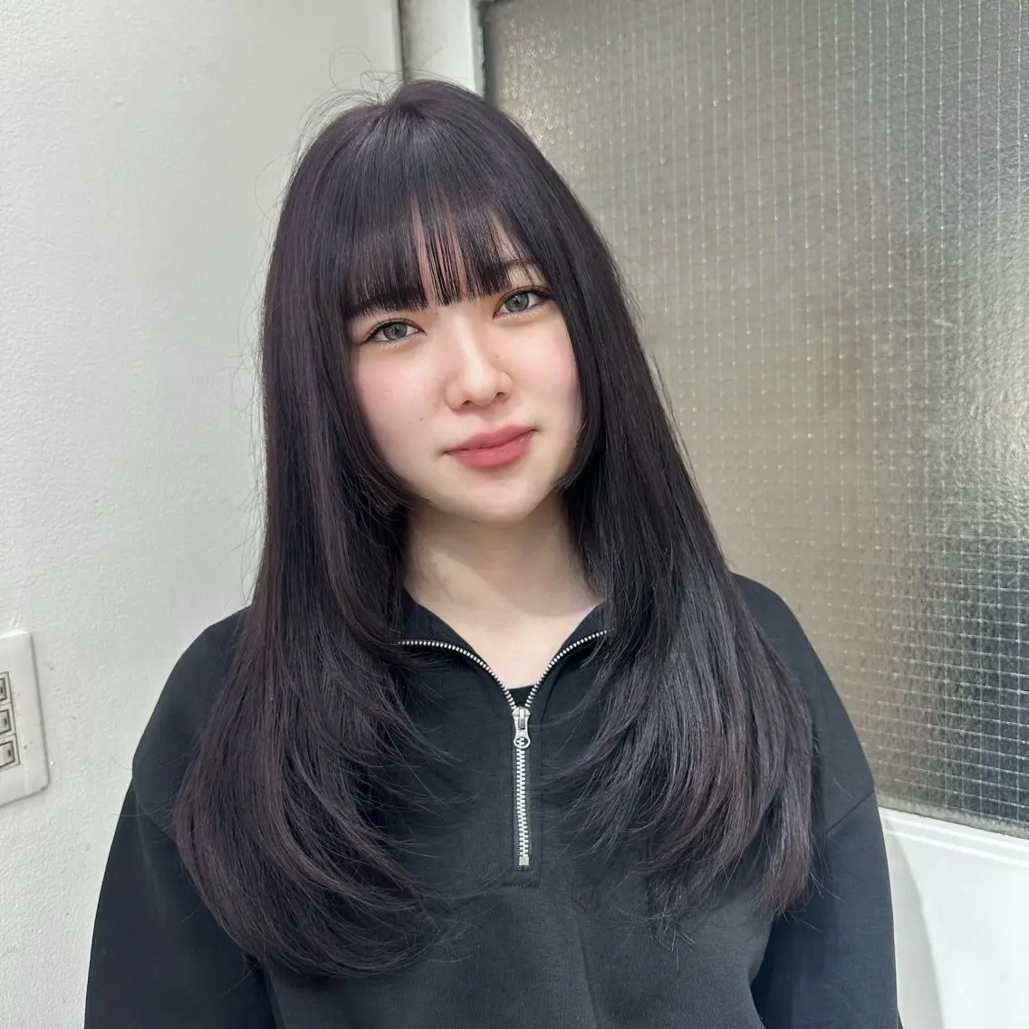 ロング カラー 透明感カラー グレージュ 韓国風カラー ラベンダーカラー ラベンダーグレージュ カット ヘアカラー トリートメント 🤍韓国風hair Marina🤍のヘアスタイル