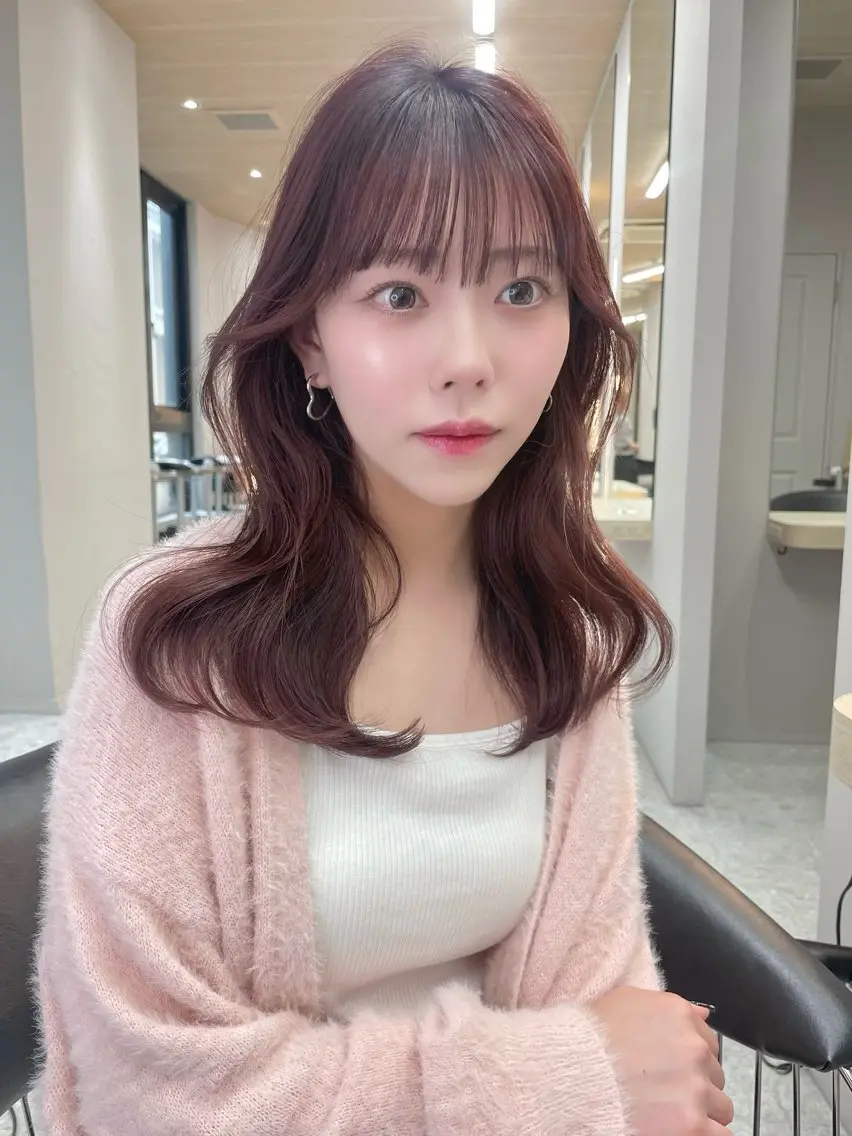 ロング カラー 透明感カラー カット ヘアカラー トリートメント 香月 元希のヘアスタイル
