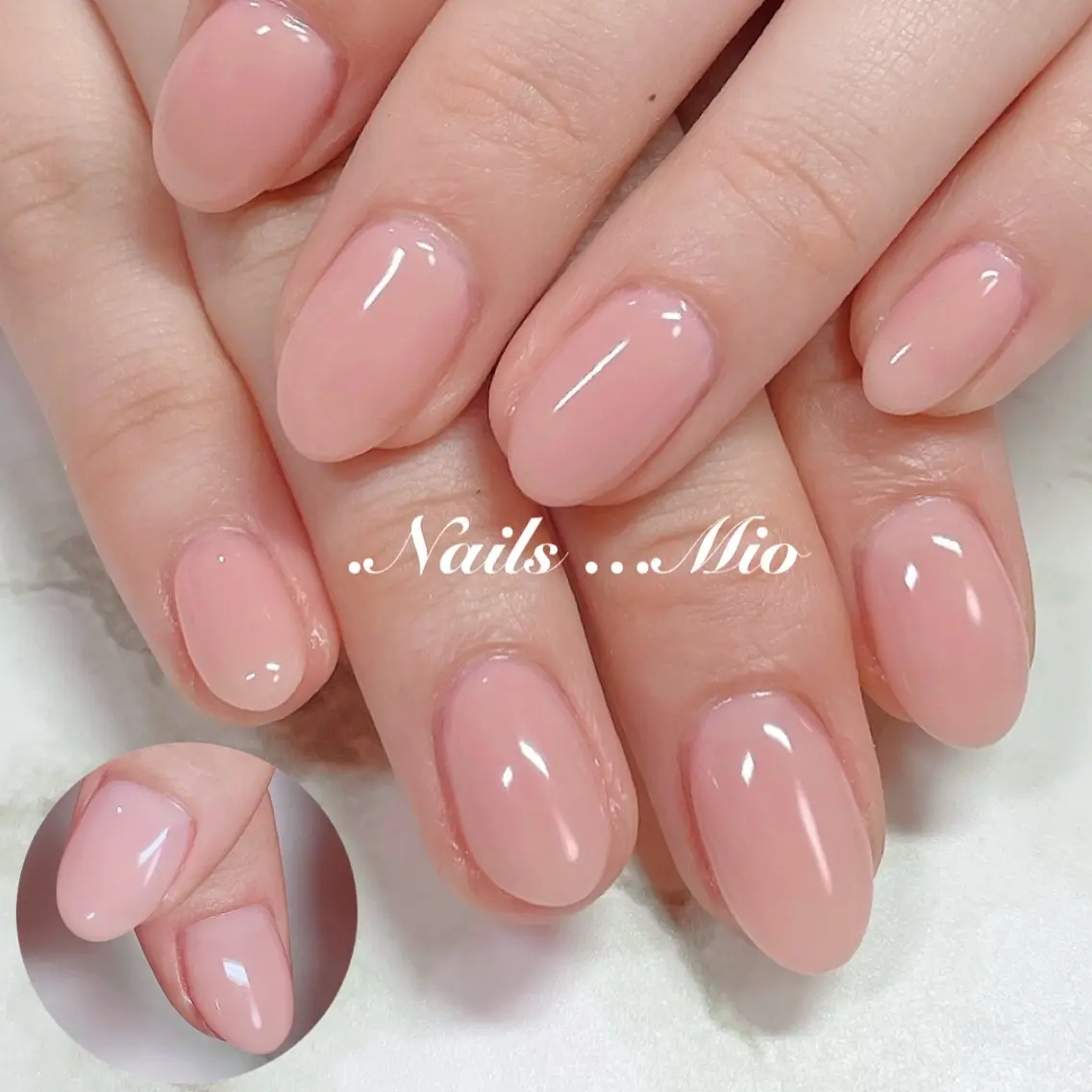 ネイル ジェルネイル ワンカラーネイル 赤色 ハンドネイル .Nails Mio 赤羽西ネイルサロンのネイルデザイン