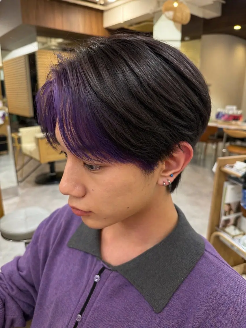 メンズ カット ヘアカラー 山田 もものヘアスタイル