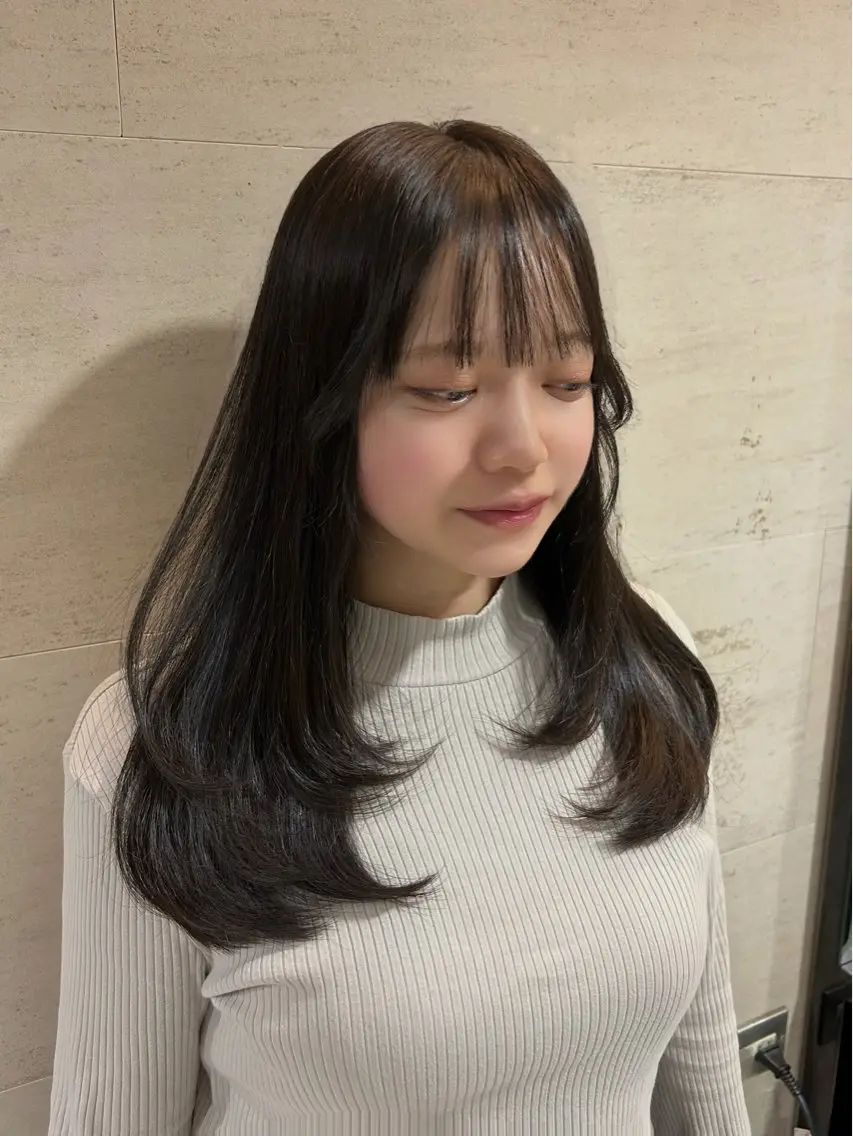 🎀《平日限定》🐈‍⬛▫️ロングレイヤーカットモデル+ワンカラー￥2000▫️の写真