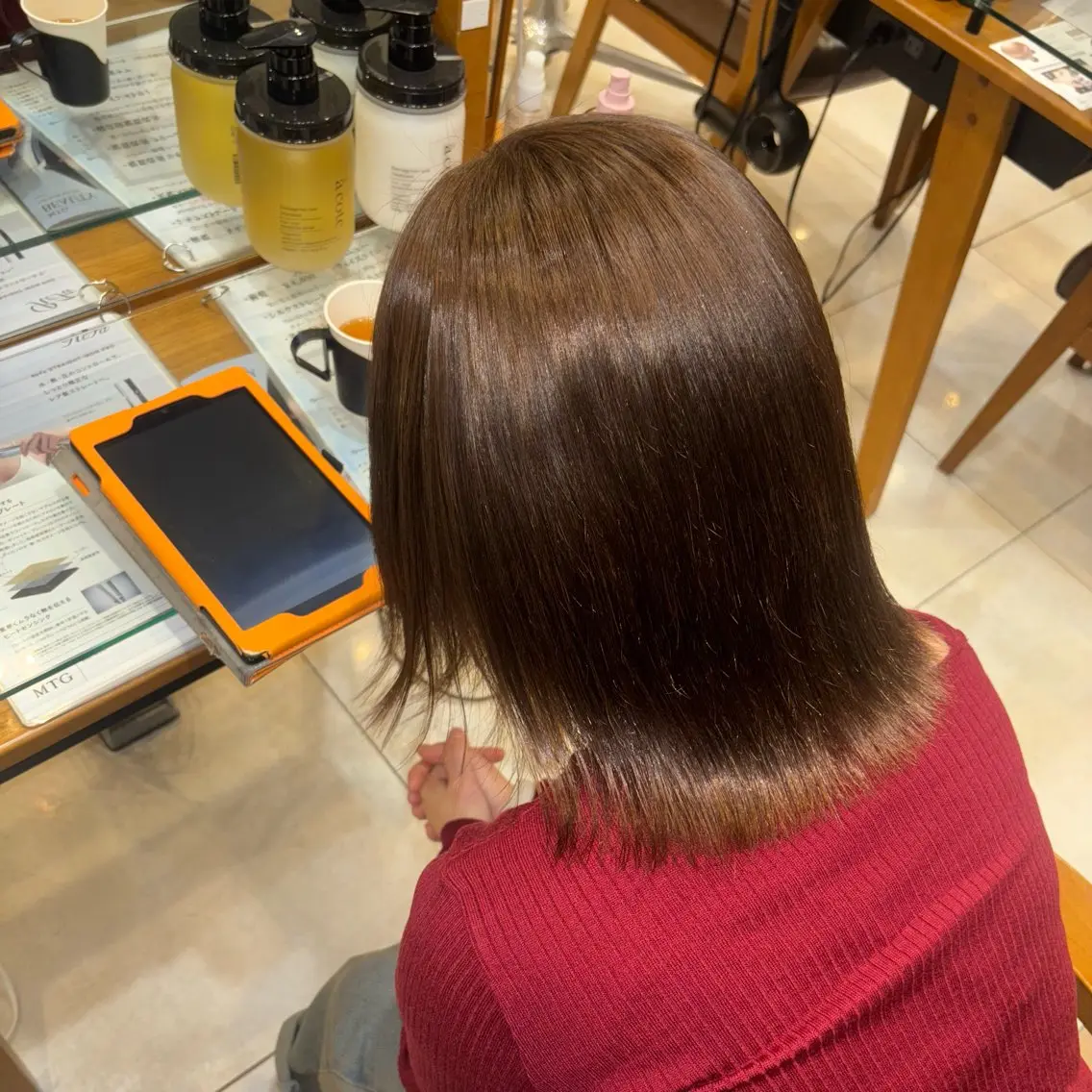 カラー ベージュカラー 新原 陽那のヘアスタイル