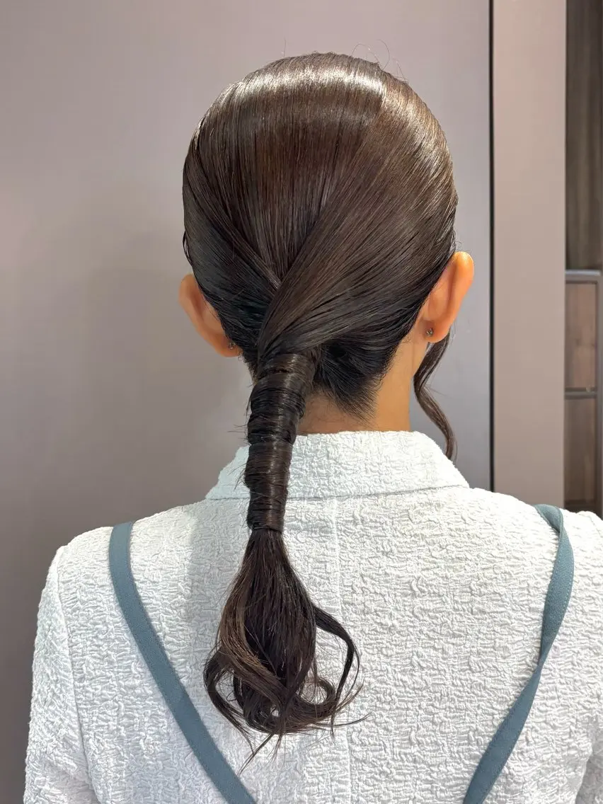 ミディアム ヘアアレンジ ヘアセット 🎼レイヤー/透明感 カラー/nene♬のヘアスタイル