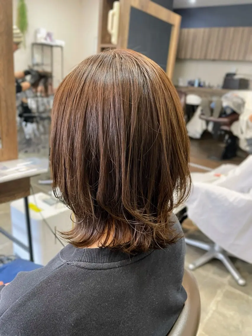 セミロング 野崎 由理／髪質改善のヘアスタイル
