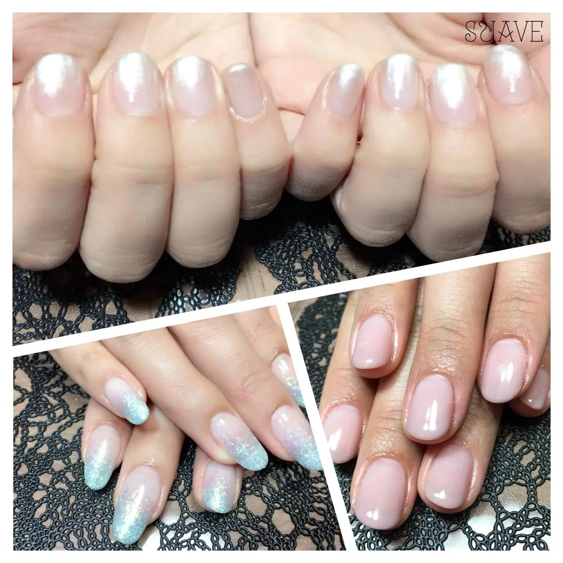 ネイル グラデーション ラメ(グリッター) ラメグラデーション Nail Suave (シュアーヴ)のネイルデザイン