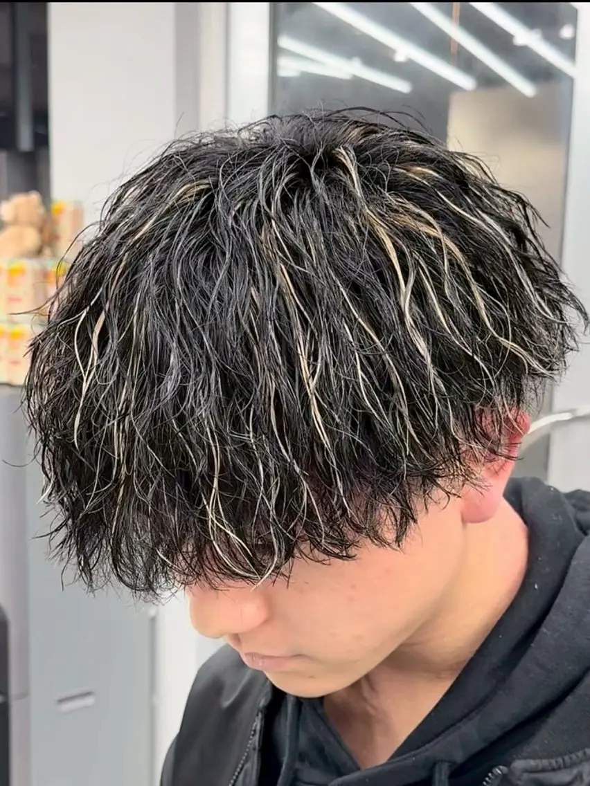 パーマ メンズ カット パーマ 🔥強めメンズパーマ 特化🔥/きらりのヘアスタイル