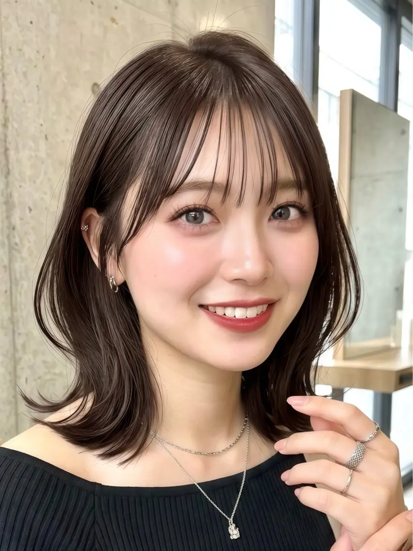 【ブリーチ無し】ワンカラー🩵当日予約大歓迎です✨の写真