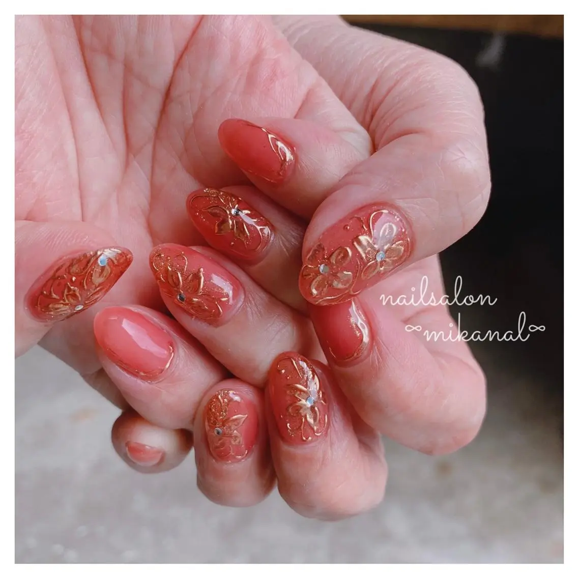 ネイル ハンドネイル nailsalon ∞ ﾐｶﾅﾙ ∞のネイルデザイン