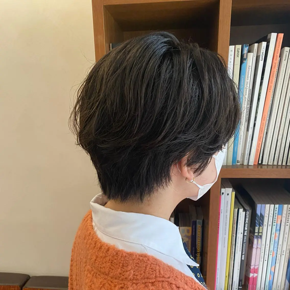 ショート カラー パーマ 似合わせレイヤー/ ケアパーマ/高倉のヘアスタイル