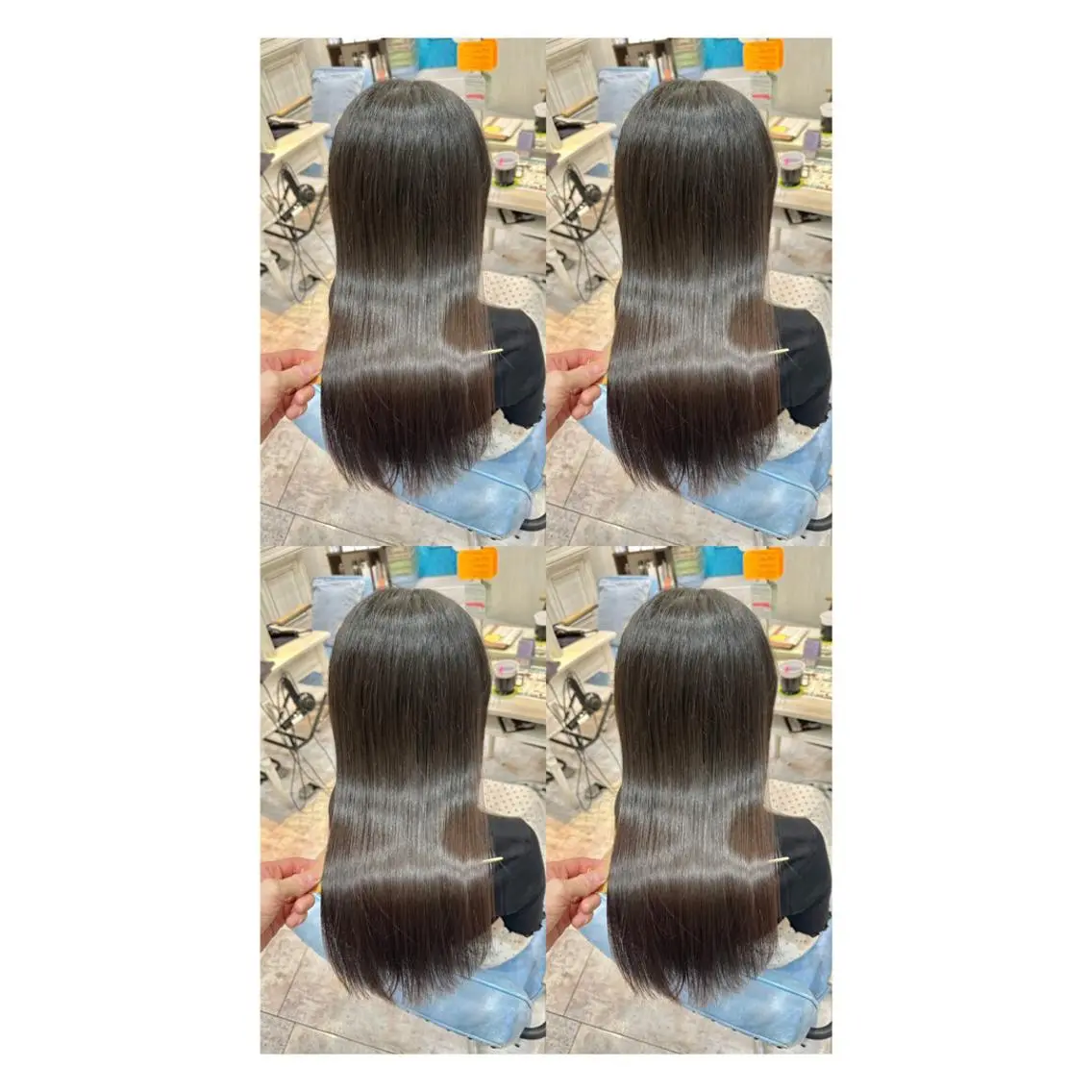 ロング カラー 透明感カラー 髪質改善 縮毛矯正 トリートメント カット ヘアカラー トリートメント 店長✨レイヤー✖️ 髪質改善✖️韓国ヘアのヘアスタイル
