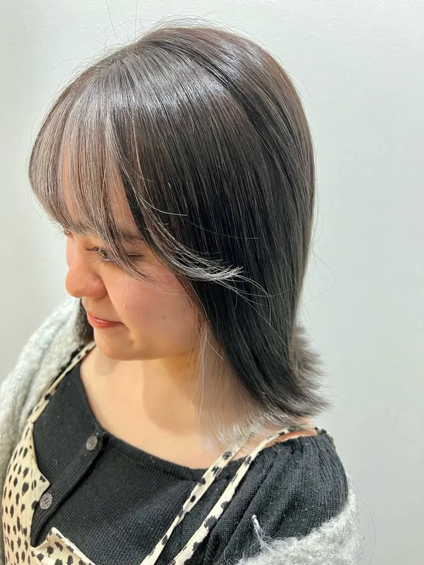 ミディアム カラー 山﨑 雅史のヘアスタイル