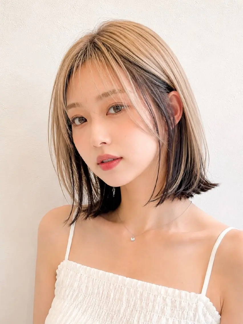 カラー 新木 バレリアのヘアスタイル