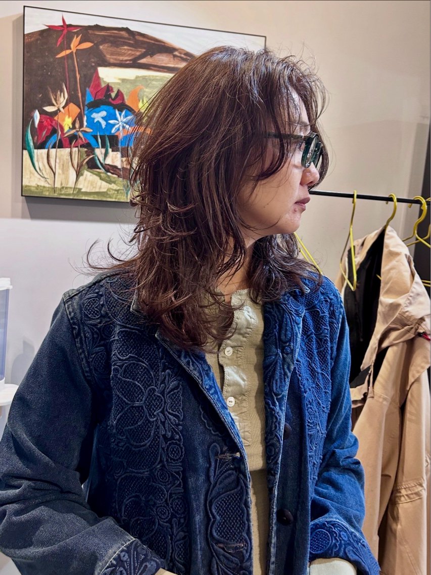 セミロング 朝賀 健人のヘアスタイル