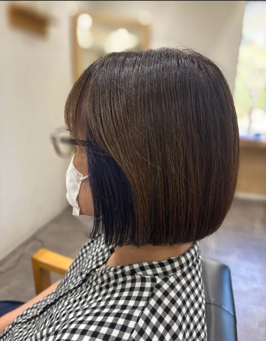 ショート カラー イヤリングカラー (kakko) ayumiのヘアスタイル