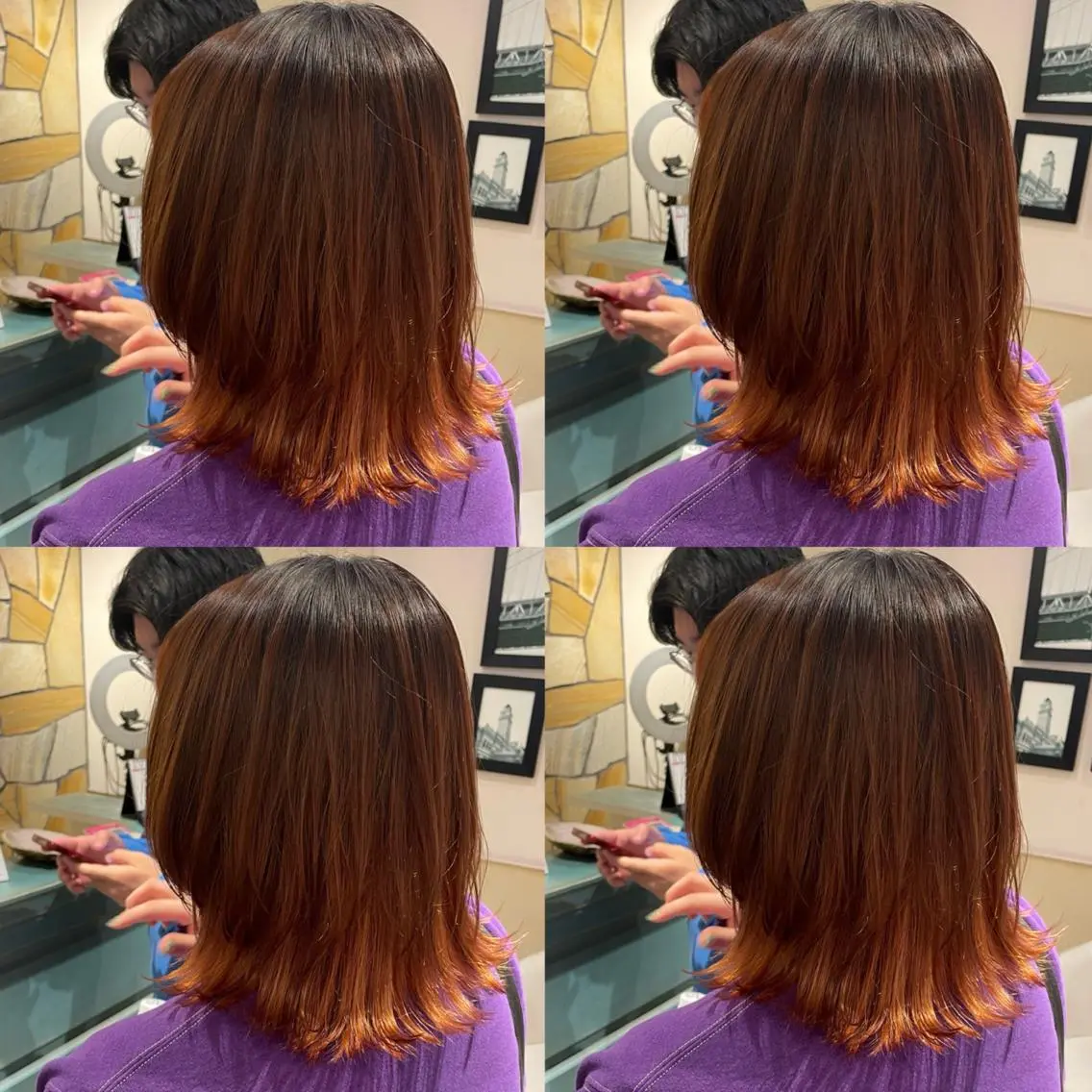 ミディアム カラー Minami. 🩵 再現性特化ヘアのヘアスタイル