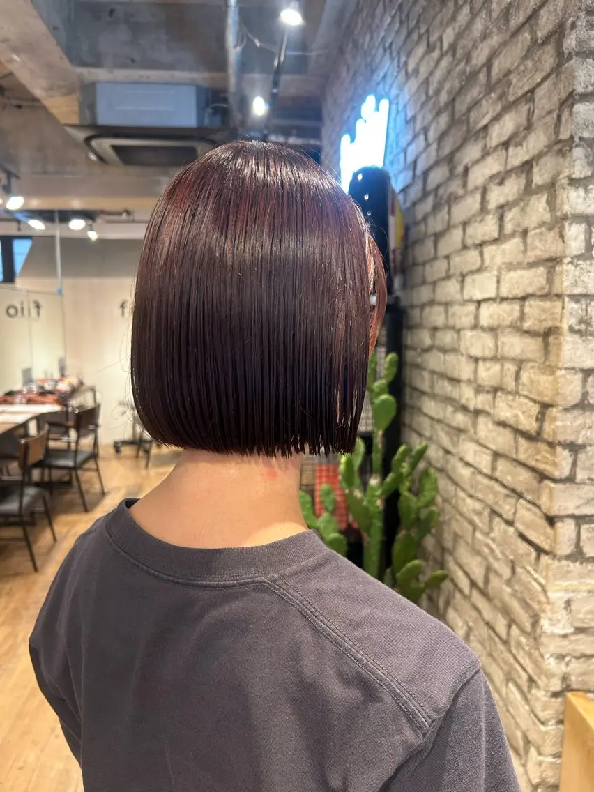 ミディアム 與座 小遥のヘアスタイル