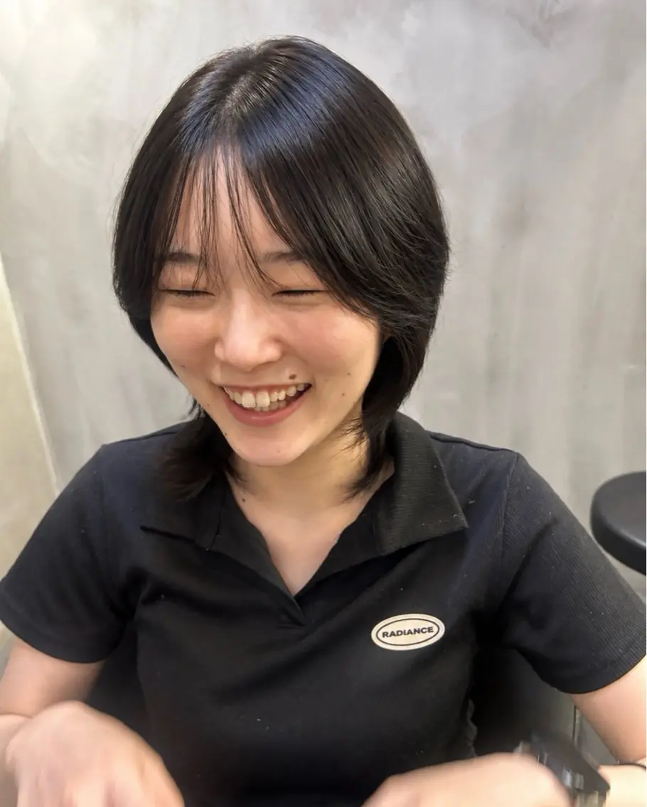 ショート ケアカラー カット トリートメント ヘッドスパ 久木原 ゆりのヘアスタイル