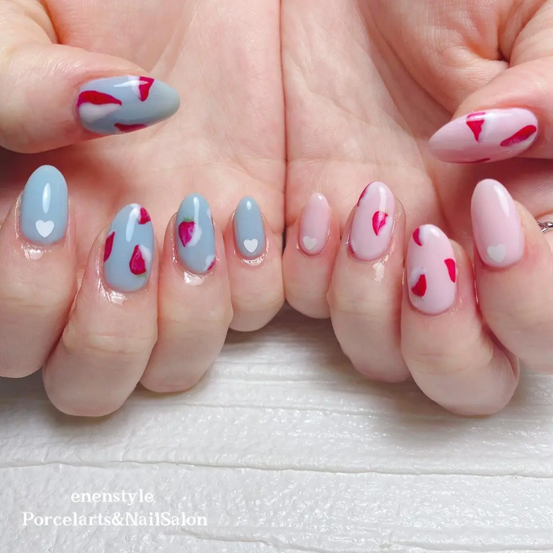 ミディアム ネイル 🐾enen style 🐾のネイルデザイン
