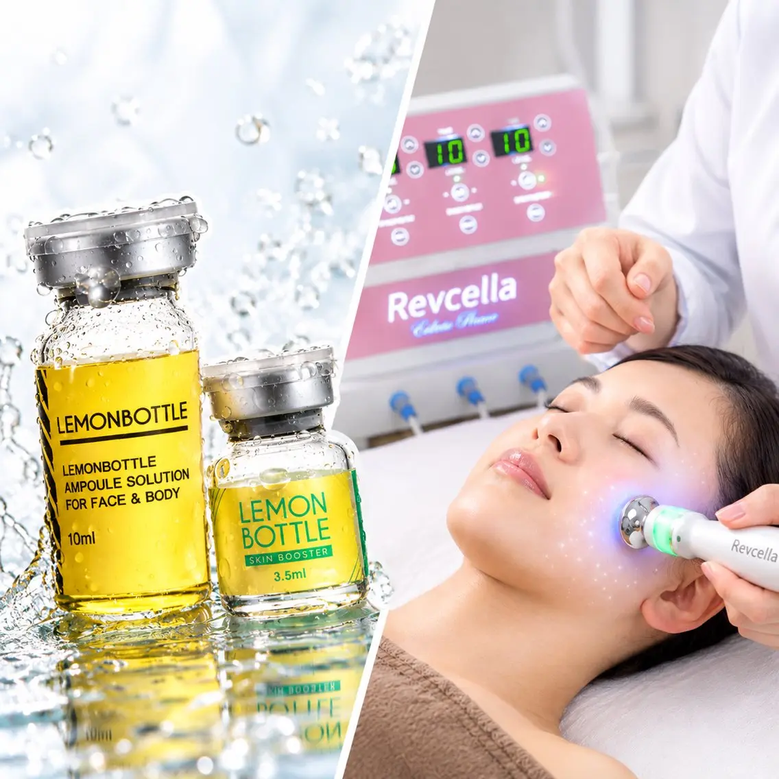 「韓国発🍋LEMON BOTTLE × PLASMA フェイスライン集中ケア」の写真