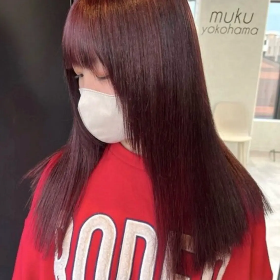 【ミニモ価格🥀】ブリーチ＋カラー＋トリートメント(オージュア4️⃣step or HITA髪質改善トリートメント)の写真