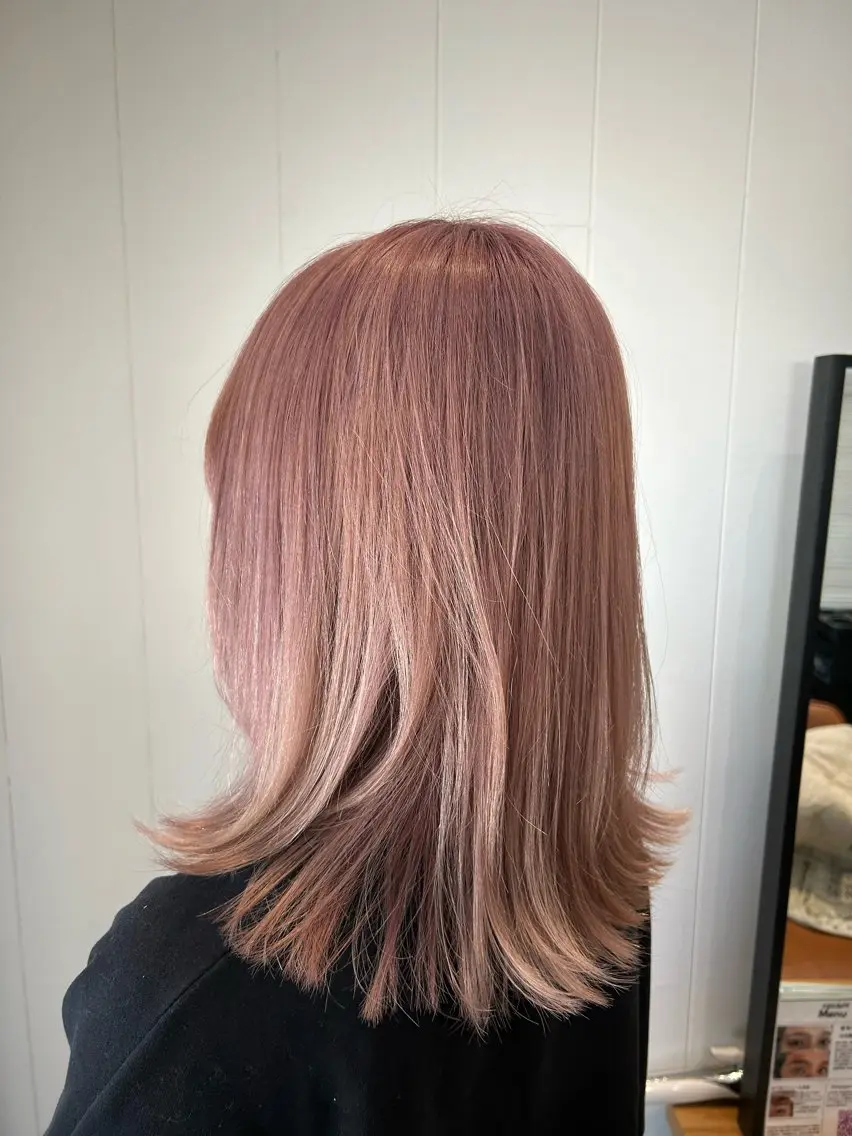カラー 💟艶カラー・トリー トメント/リサ🤍のヘアスタイル