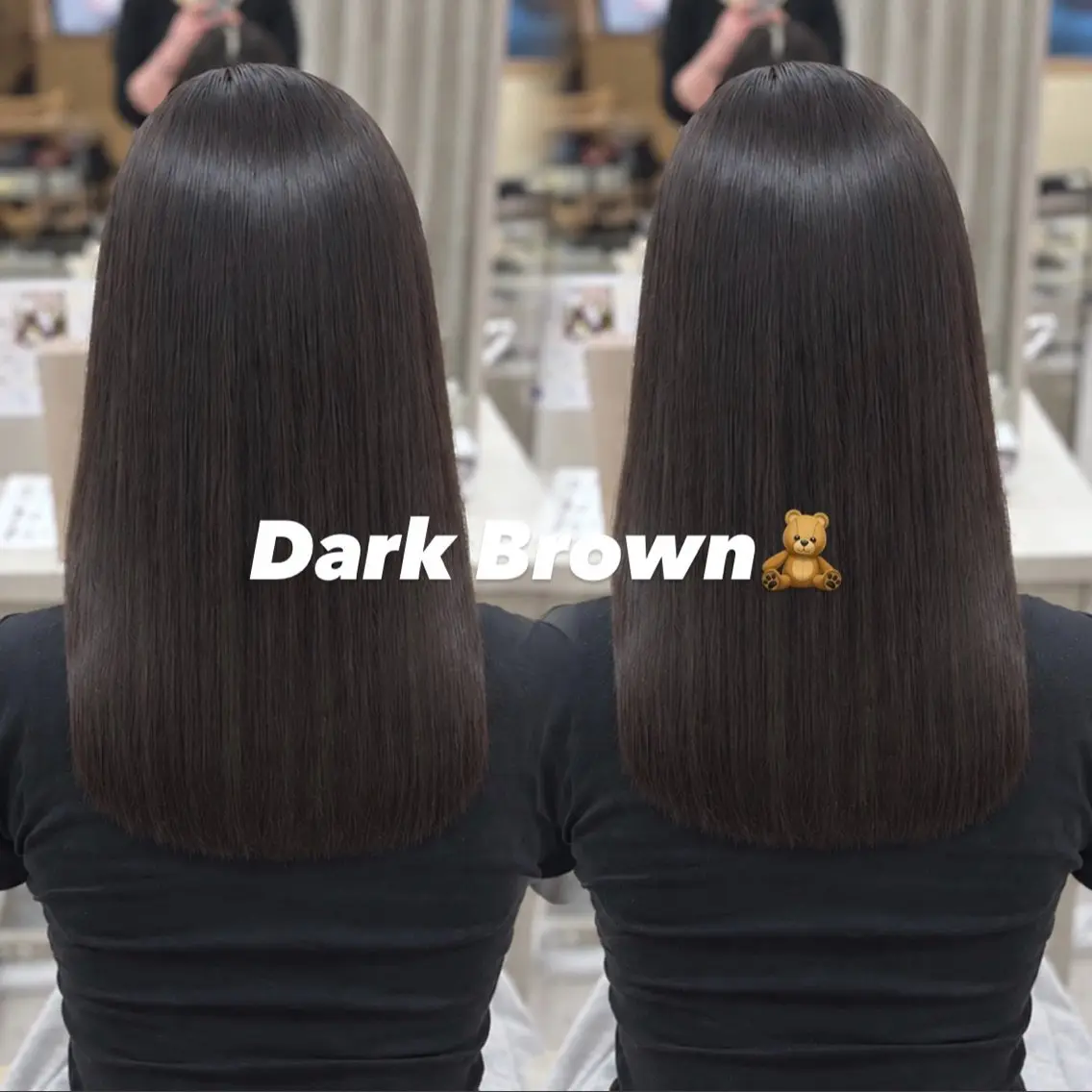 セミロング カラー ヘアカラー coco ウナのヘアスタイル