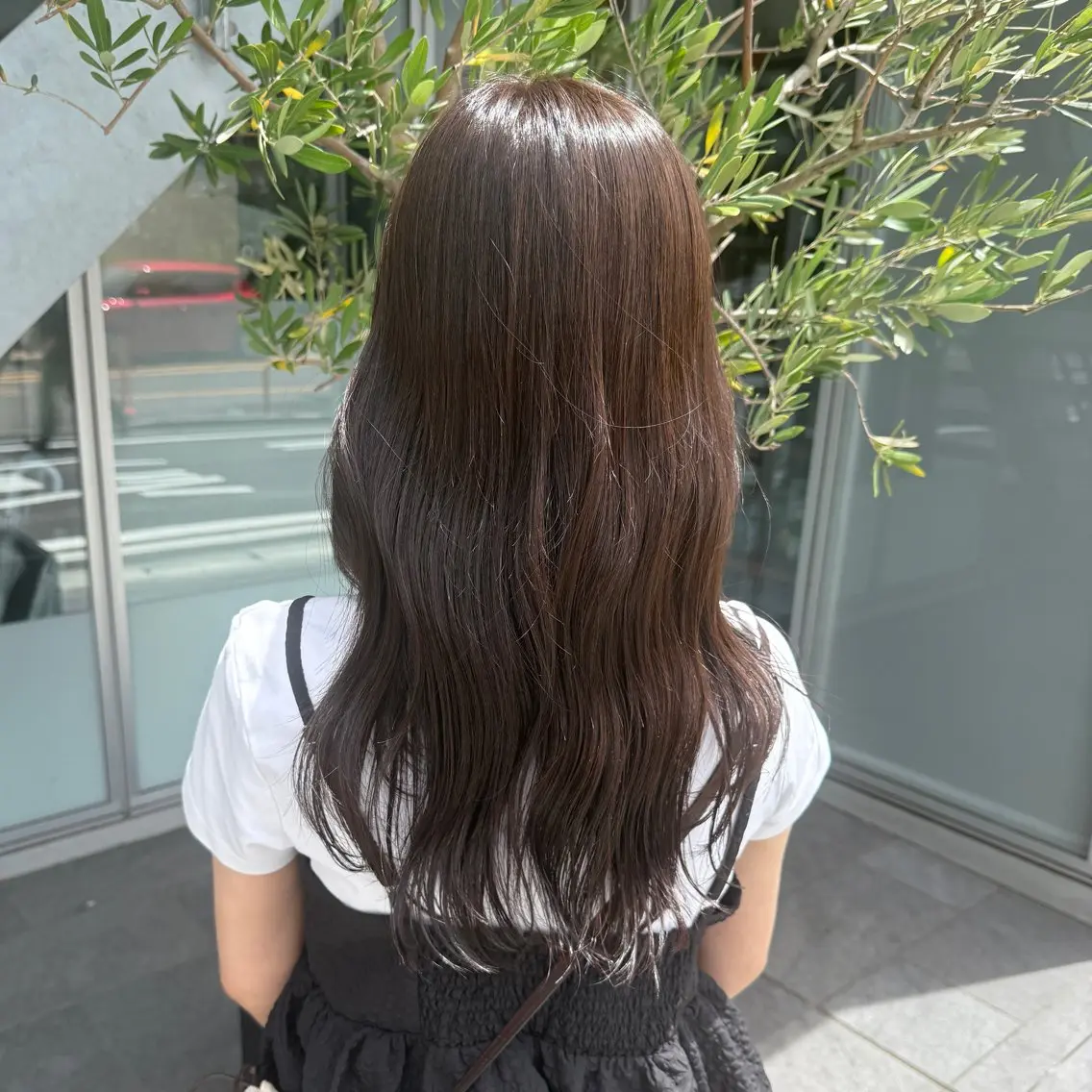 カラー 透明感カラー グレージュ ヘアカラー 柳樂 響のヘアスタイル
