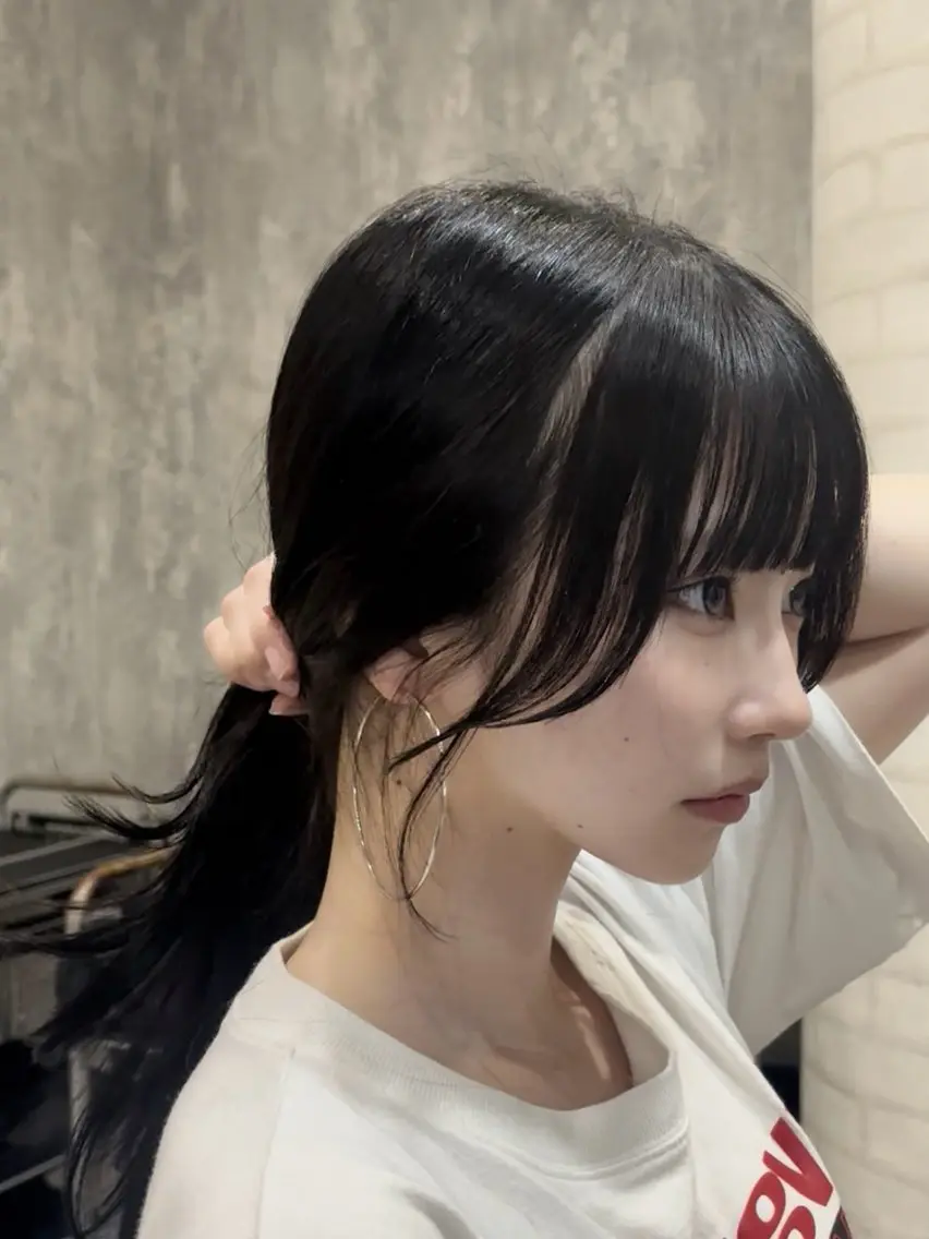 ロング カット ヘアカラー トリートメント タカト/韓国レイヤー /流行ヘア/髪質改善のヘアスタイル