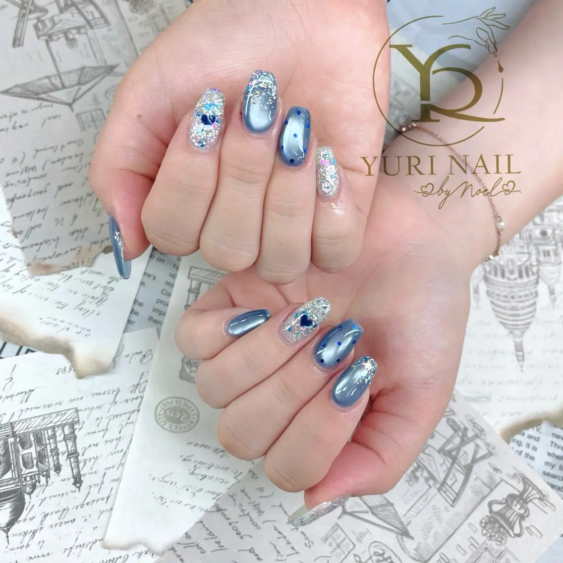 ネイル チークネイル フットネイル フレンチネイル グラデーション キラキラネイル ハンドネイル フットネイル ハンドケア YURI Nail Funabashiのネイルデザイン