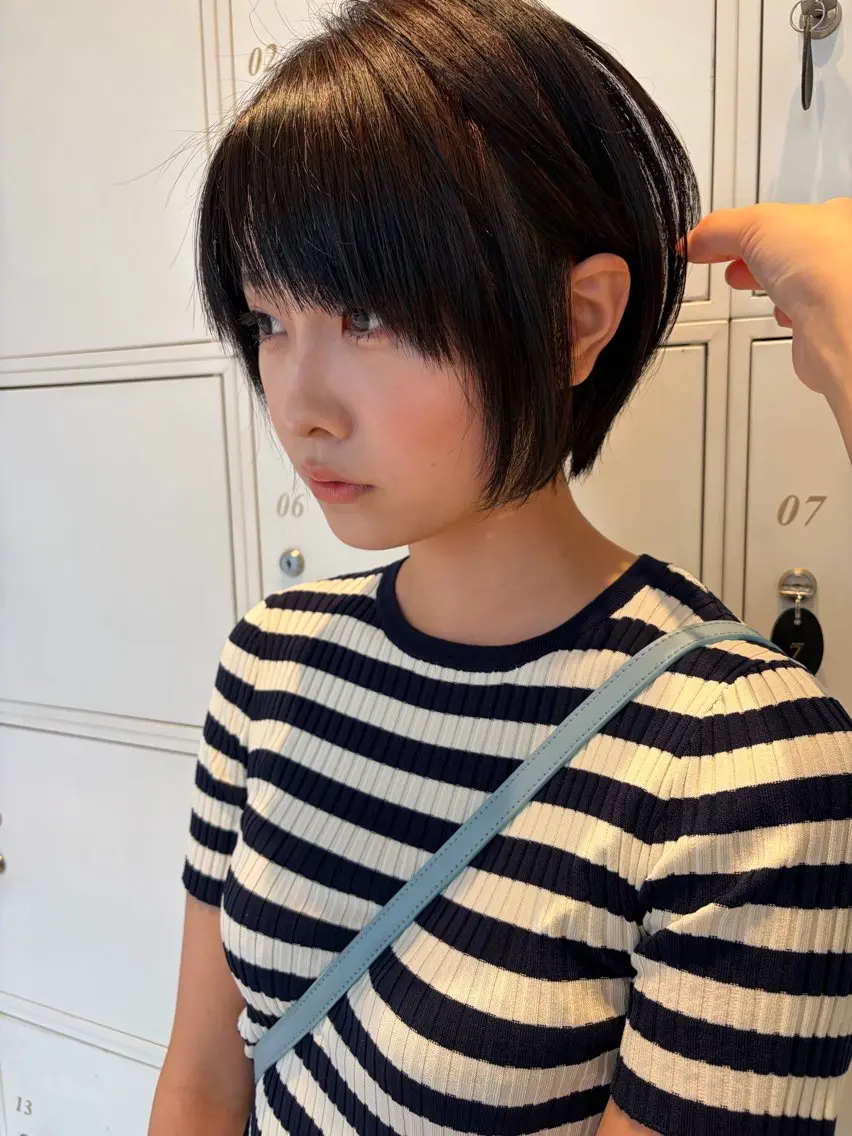 ショート ショートボブ ボブ ショートヘア カット 工藤 彩夏のヘアスタイル