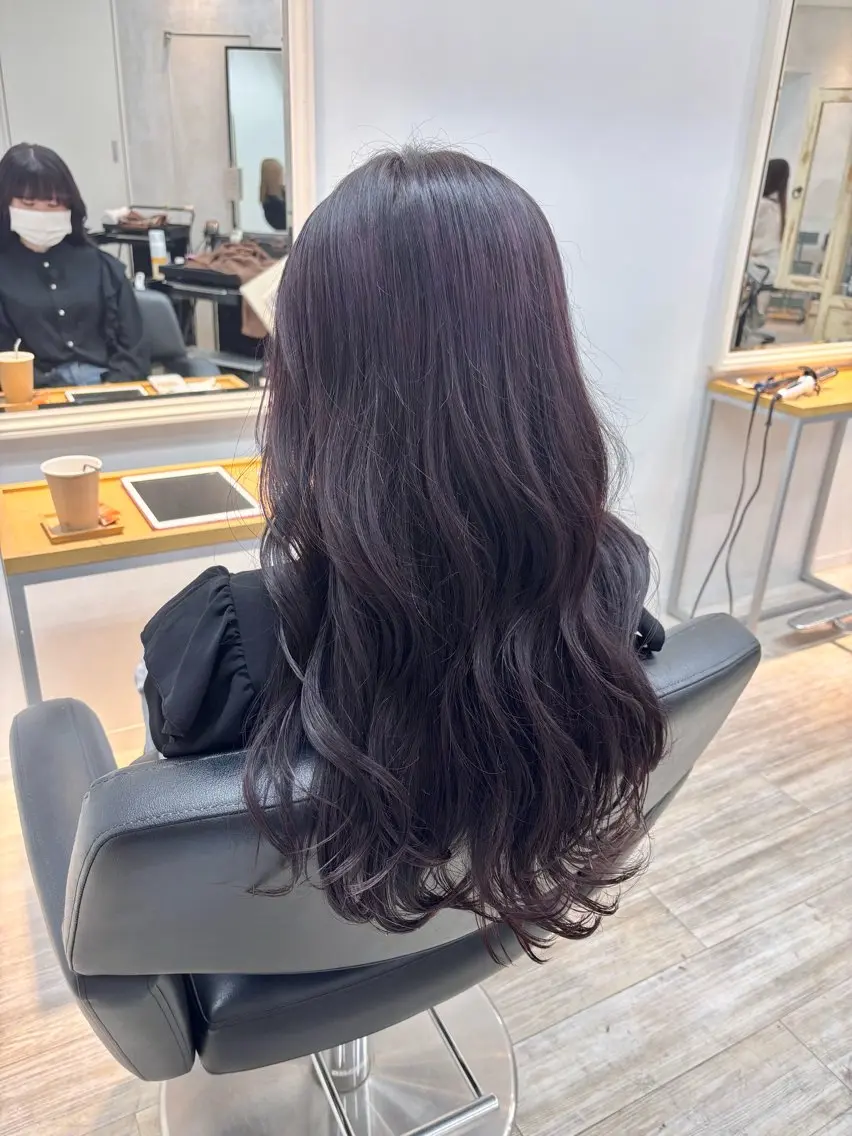 ロング カラー ラベンダーカラー くさかみさき🌼暖色 /耳つぼ/オタク🌼のヘアスタイル