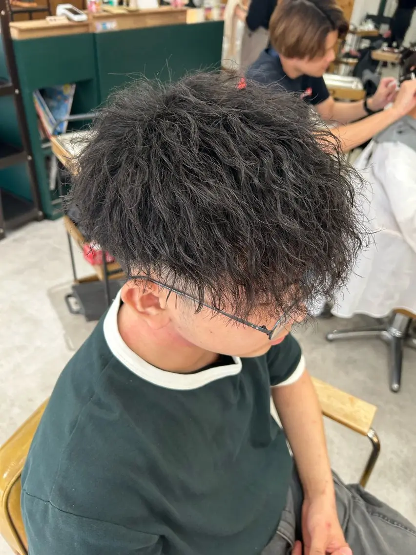 パーマ ヘアアレンジ メンズ カット パーマ 《海外ヘア特化》 早川 愛斗のヘアスタイル