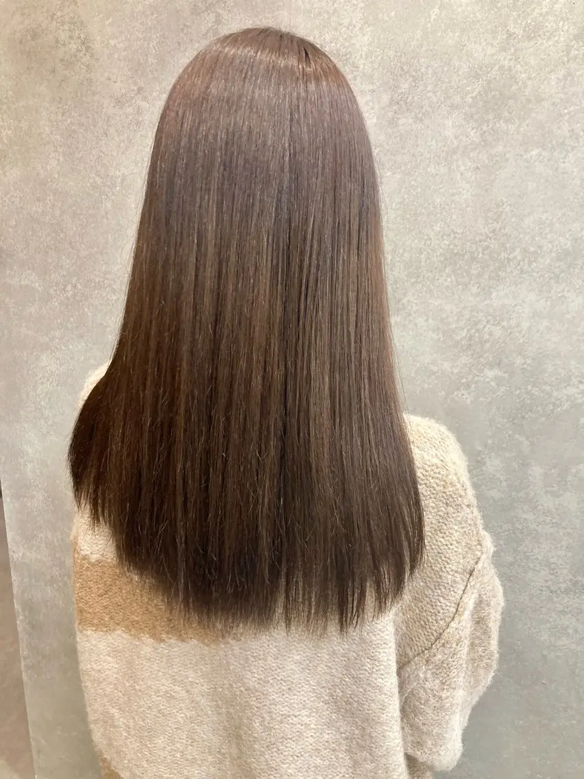 セミロング カラー ベージュカラー トリートメント カット ヘアカラー 樋口 江理香のヘアスタイル