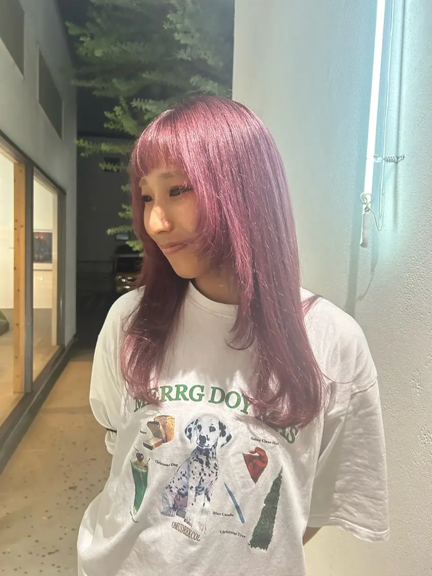 カラー ラベンダーカラー 船坂 詩乃のヘアスタイル